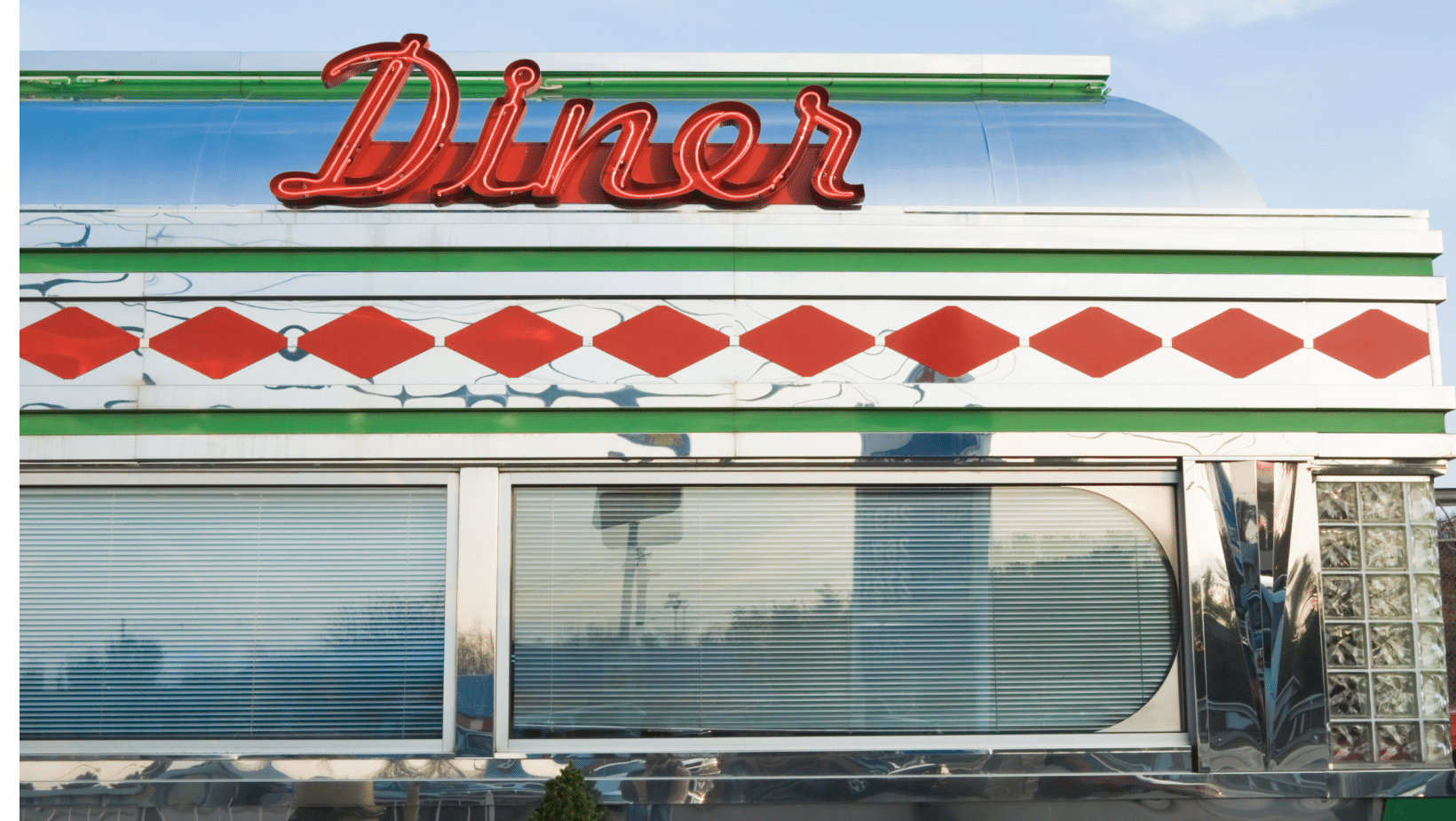 Ascend Adwerks' diner sign on the side of a building.